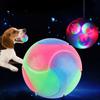 Pet Toy Rubber Elastic Flashing Toy ballDog Chewing Bite Resistant Molar Teeth Cleaning Dog Toy Pet Dog Toy Ball Shiba Inu Lumin