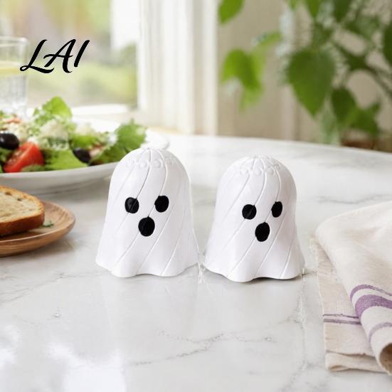 Movable Joint Figurine 3D Printed Articulated Ghost Fidget Toy Halloween Decor Flexible Mini Statue Ornament Stress Relief Desk Gift for