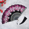 1PC Folding Fan Fashion Photo Prop Portable Sakura Pattern Party Favor Antique Style Hand Held Dance Fan