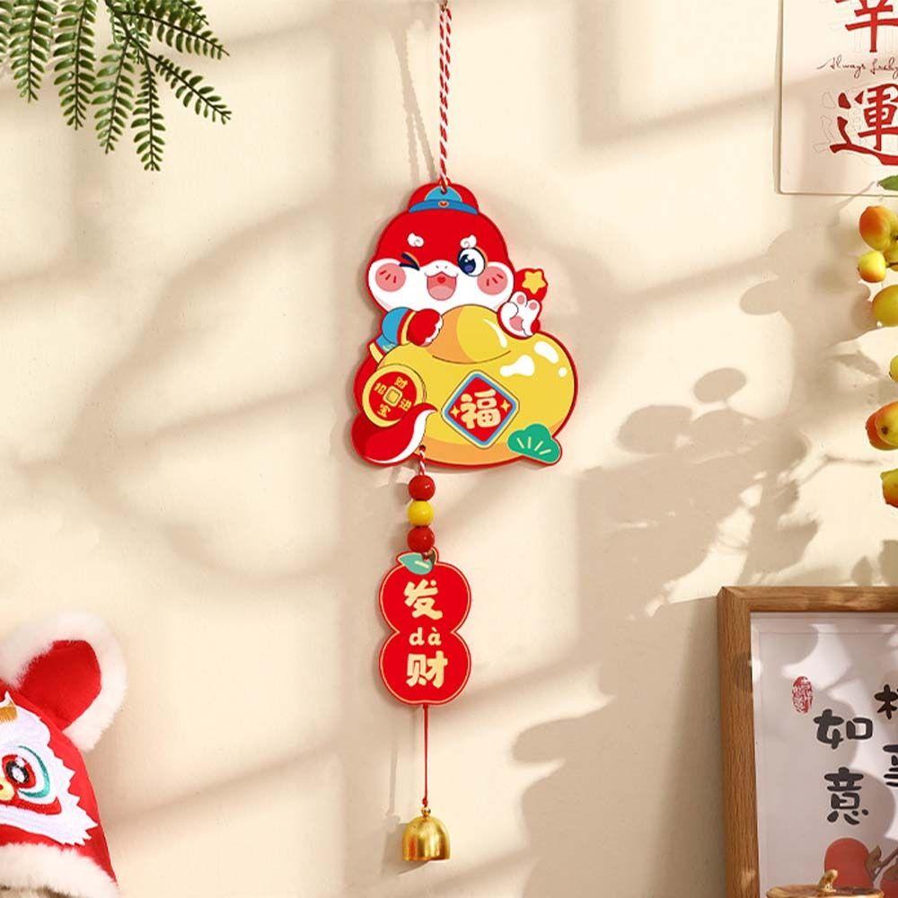 Blessing 2025 New Year Lucky Pendant Festival Fu Character Hanging Ornament  Home New Year Decor