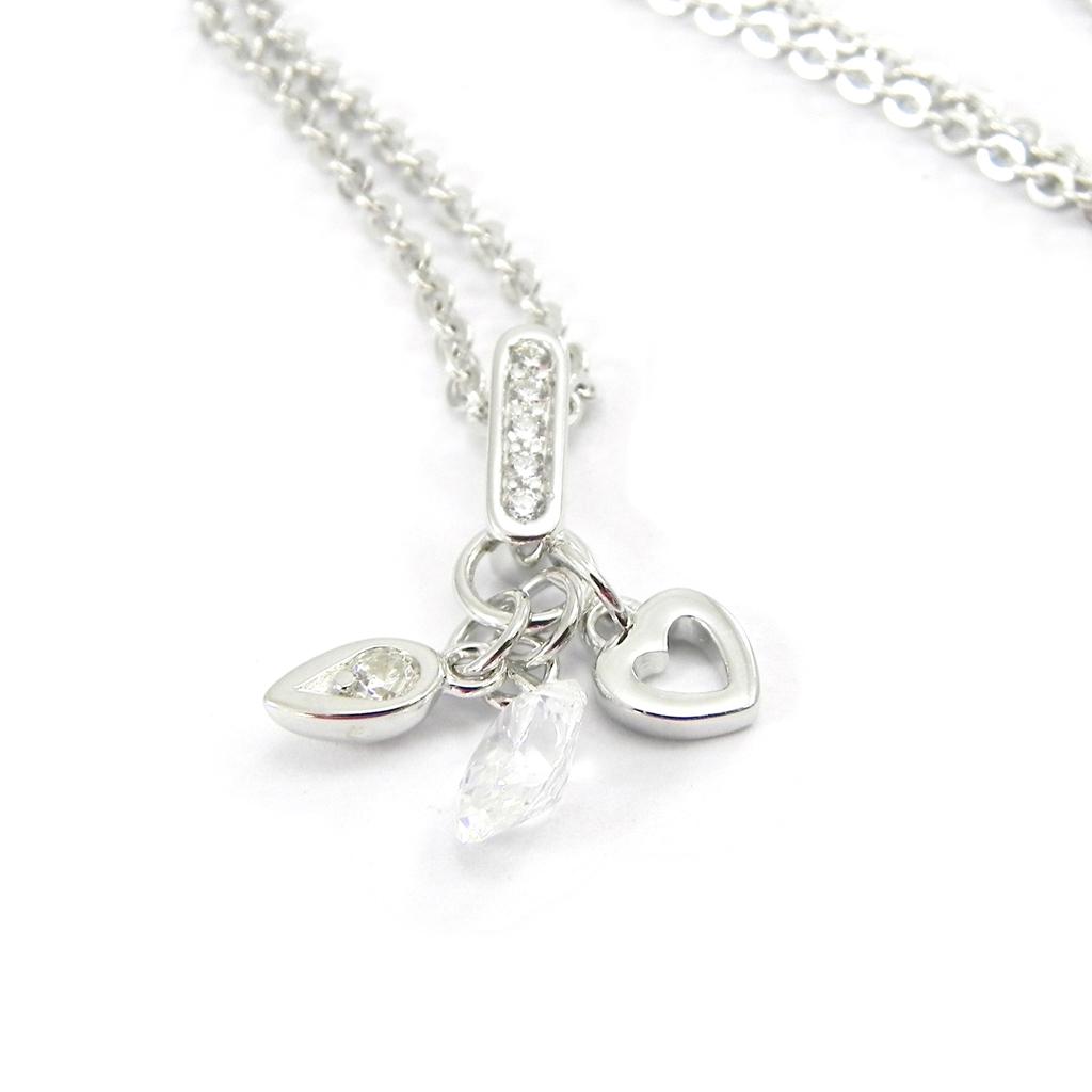 Altesse [I3161] - Белое серебряное колье «Скарлетт»