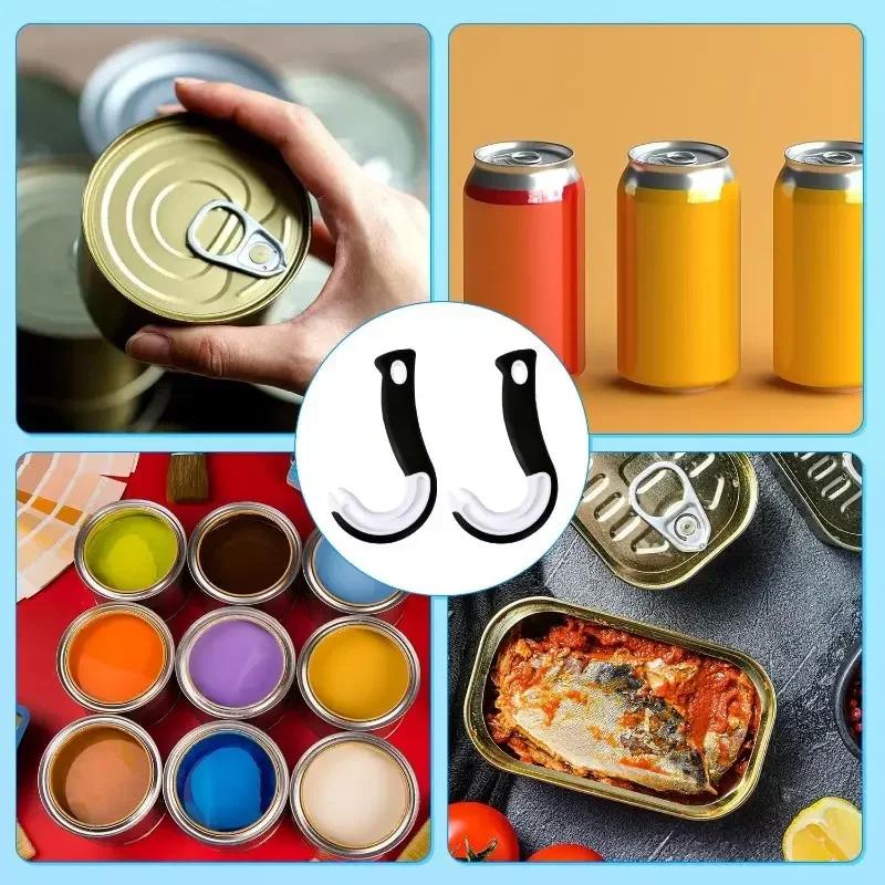 Портативный J-образный удобный для захвата консервный нож кухонный нескользящий открывалка для банок инструменты для открывания крышек кольцо для открывания консервных банок многофункциональный