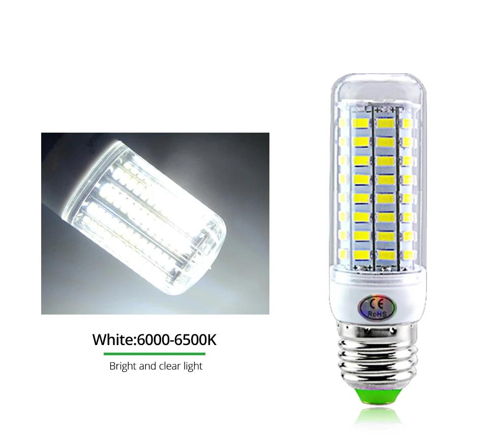E27 LED Lamp LED SMD 5730 220V Corn Light Bulbs 36 56 72LEDs Lamparas LED Chandelie For Home Decoration Ampoule Led Light