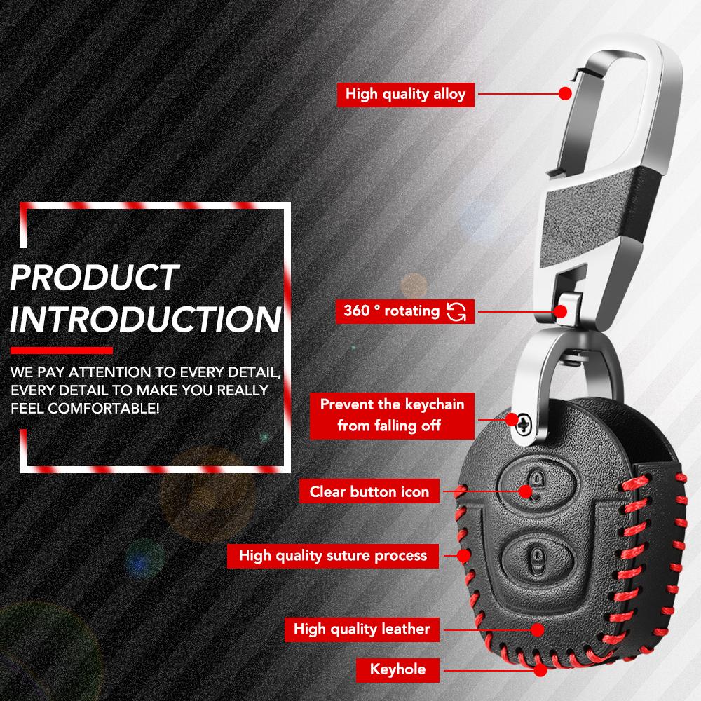 Чехол для смарт-ключа из натуральной кожи для VW Polo Golf Passat Bora Sharan Skoda Octavia Fabia Seat Corboda Leon Ibiza Holder