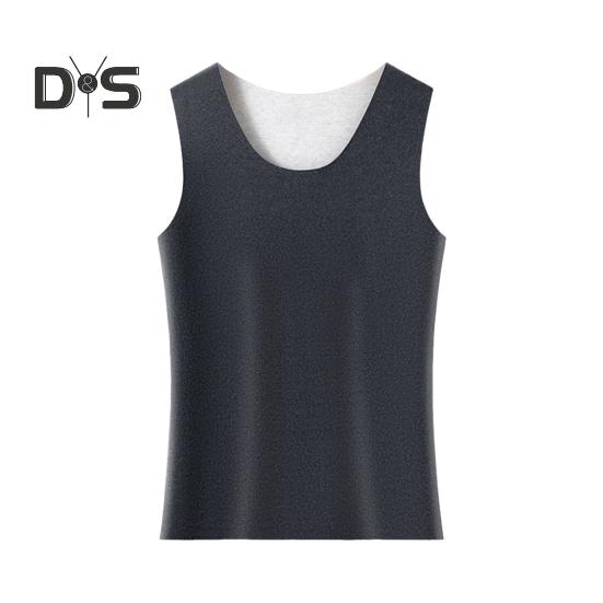 Мужской терможилет, бесшовный пошив, высокоэластичный, технология шлифования DE Velvet, майки с генерацией тепла