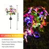 Solar Outdoor Lights Butterfly Flower Garden Fairy Lights Christmas Decorations 2025 Lawn Tree Landscape Lamp Yard Path Ornament
