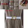 Authentic Ladies Belt With Alloy Circle Buckle For Office And Casual