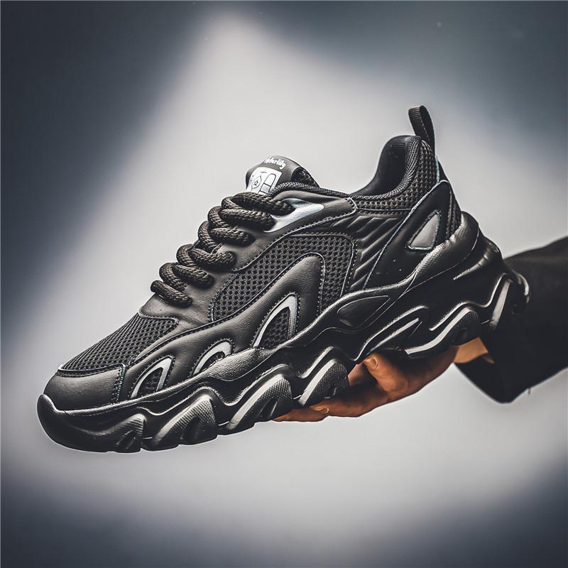 Мужская обувь весна-лето новая сетчатая дышащая модная спортивная обувь универсальная мужская повседневная модная брендовая обувь на толстой подошве увеличивающая рост папина обувь