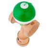 KENDAMA USA Kaizen Kendama Jet Shape Half Split Improved Kendama Half Split JET Shape (Green/White)