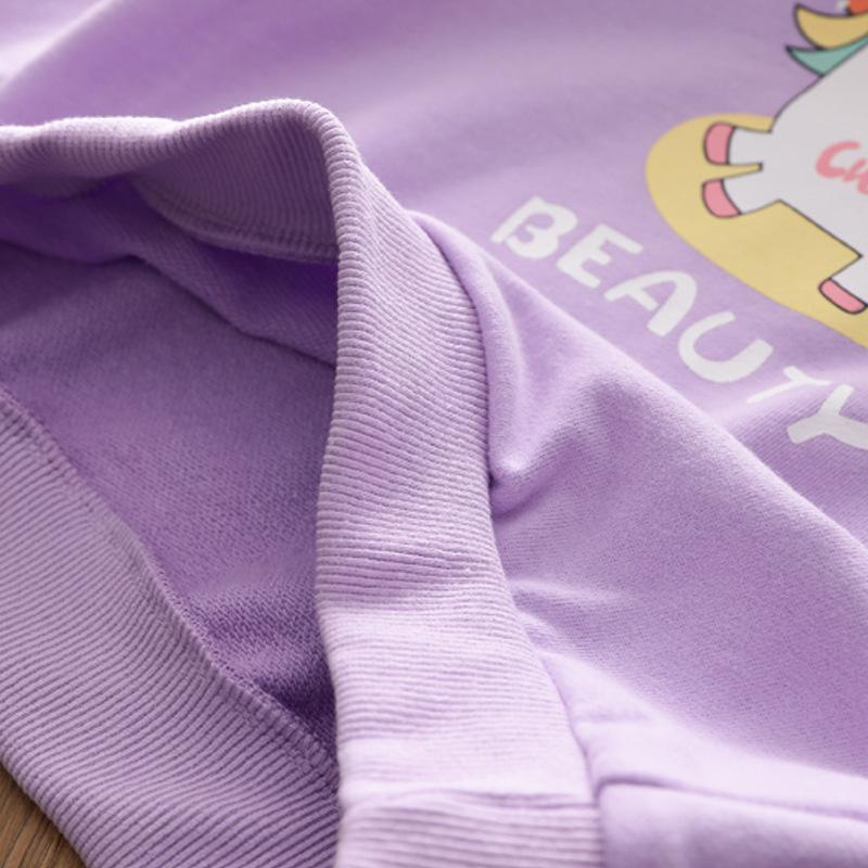 Girls Hoodie Spring and Autumn 2023 Children's Leisure T-shirt