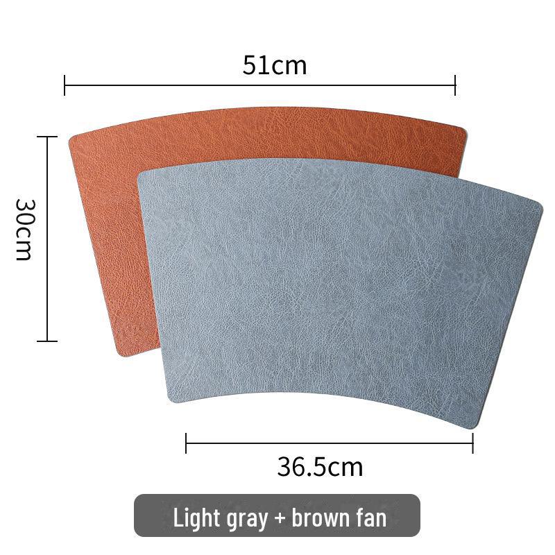 Двусторонние кожаные плейсматы в скандинавском стиле: Нескользящие, водонепроницаемые, теплоизоляционные подкладки для столов дома и в отеле