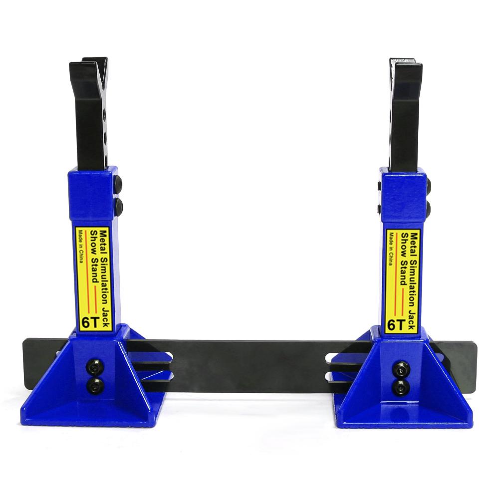 Simulation Metal Height Adjustable Jack RC Car Holder Stand Decoration for 1/8 1/10 RC Crawler Axial SCX10 Traxxas TRX4 D90