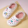 New Cute White Sandals Women Flat Fashion Summer Clogs Women Platform Sandals Non-Slip Garden Sandals Woman 2024 Slip-On Shoes