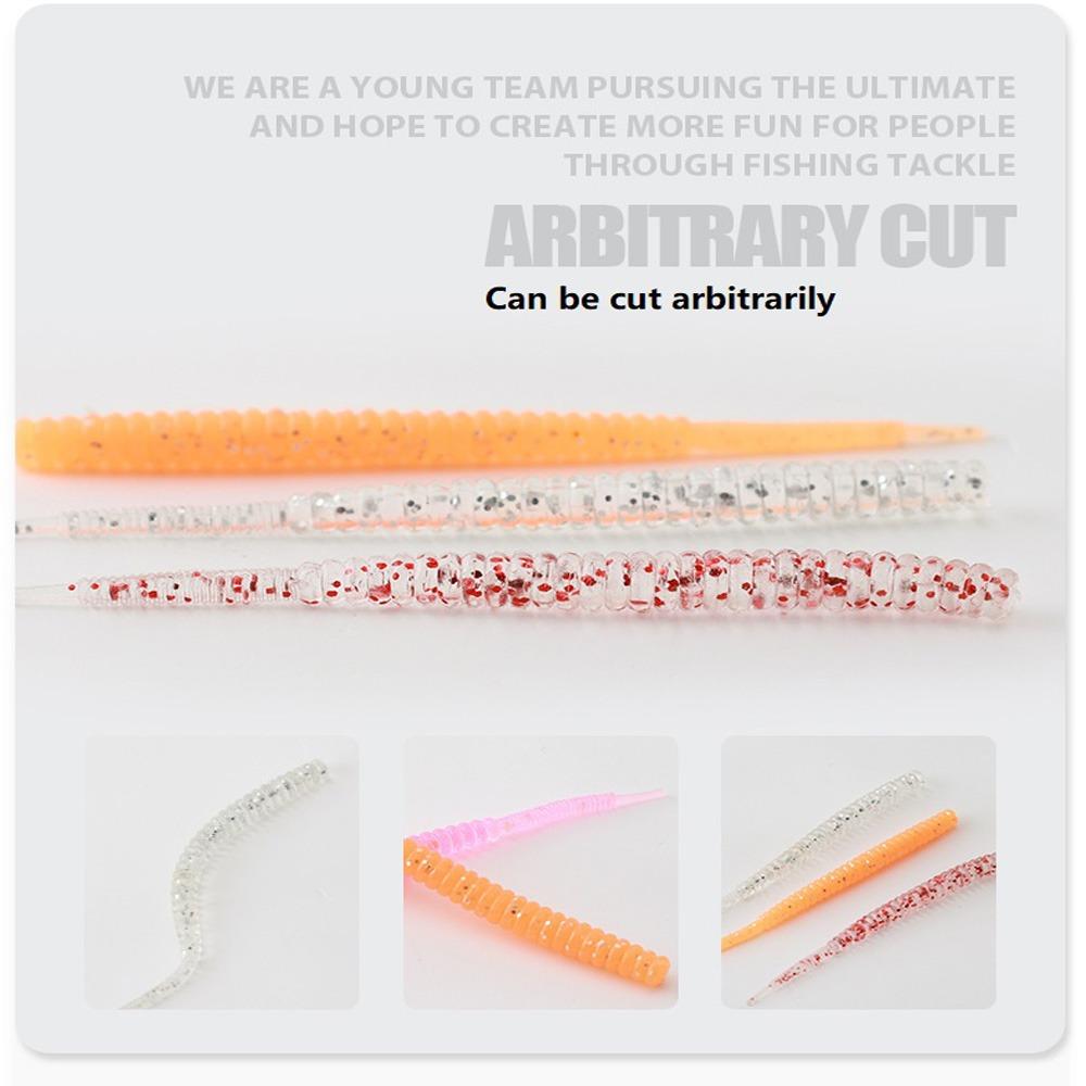 Root Fishing Thread Bass Wobbler Silicone Baits Fishing Soft Bait Small Soft Bait Worm Soft Lures