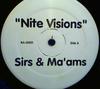 12-дюймовая пластинка SIRS & MA'AMS - Nite Visions RA0001 Не на лейбле Неизвестная Танцевальная и Электронная Б/У