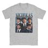 Nicholas Alexander Chavez Vintage T Shirt Men Pure Cotton Vintage T-Shirt Round Neck Retro Bootleg Graphic Tees Clothing Gift