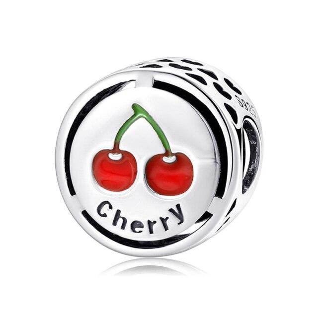 925 Sterling Silver Charm Pink Cz Beads Jewelry Making Fit Original European Charms Bracelets