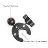Camera Double Clip Crab Clamp Motorcycle Bicycle Handlebar Clip Bracket Monopod Mount Handlebar Stand for Insta360 X4 X3 X2