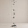 LED Floor Lamp Dimmable 144 cm Standing Lamp with Foot Switch Black