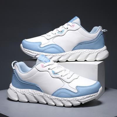 Обувь Женская 2025 Весна Женская Обувь Универсальная Модная Кожаная Повседневная Обувь Женские Низкие Кроссовки Тренд Беговые Кроссовки