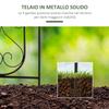 Foldable Vertical Plant Stand with 5 Outdoor Pots in Metal, 82x12.5x150cm, Black
