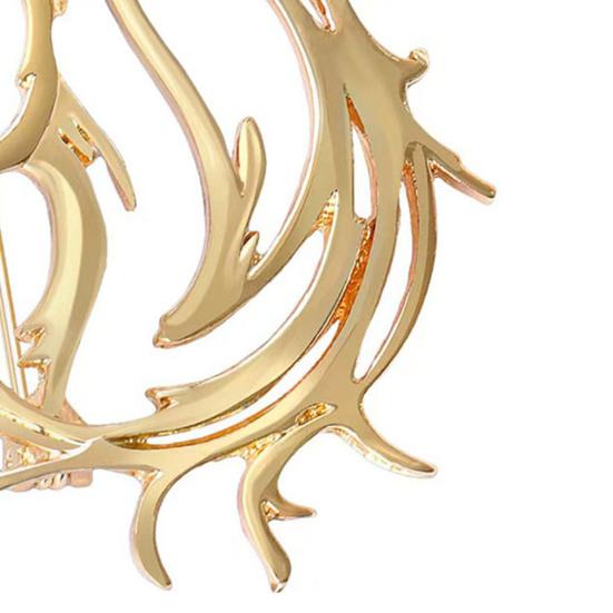 Yousheng Hollow-Out Horse Brooch Horse Head Brooch Pin Alloy Animal Brooch Clothes Accessory Zodiac Year Gift for Men Women Family Friends