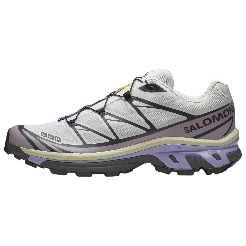 SALOMON Xt-6 Comfortable Soft Mesh Low-Top Casual Running Shoes Women Sneaker Lavender 477376