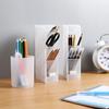 Desktop Transparent Makeup Brushes Pen Storage Box Cosmetics Tools Holder Case