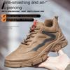 Four Seasons Safety Shoes Men and Women Anti-Smashing and Anti-Penetration Wear-Resistant Steel Toe Cap Non-Slip Protective Safety Shoes