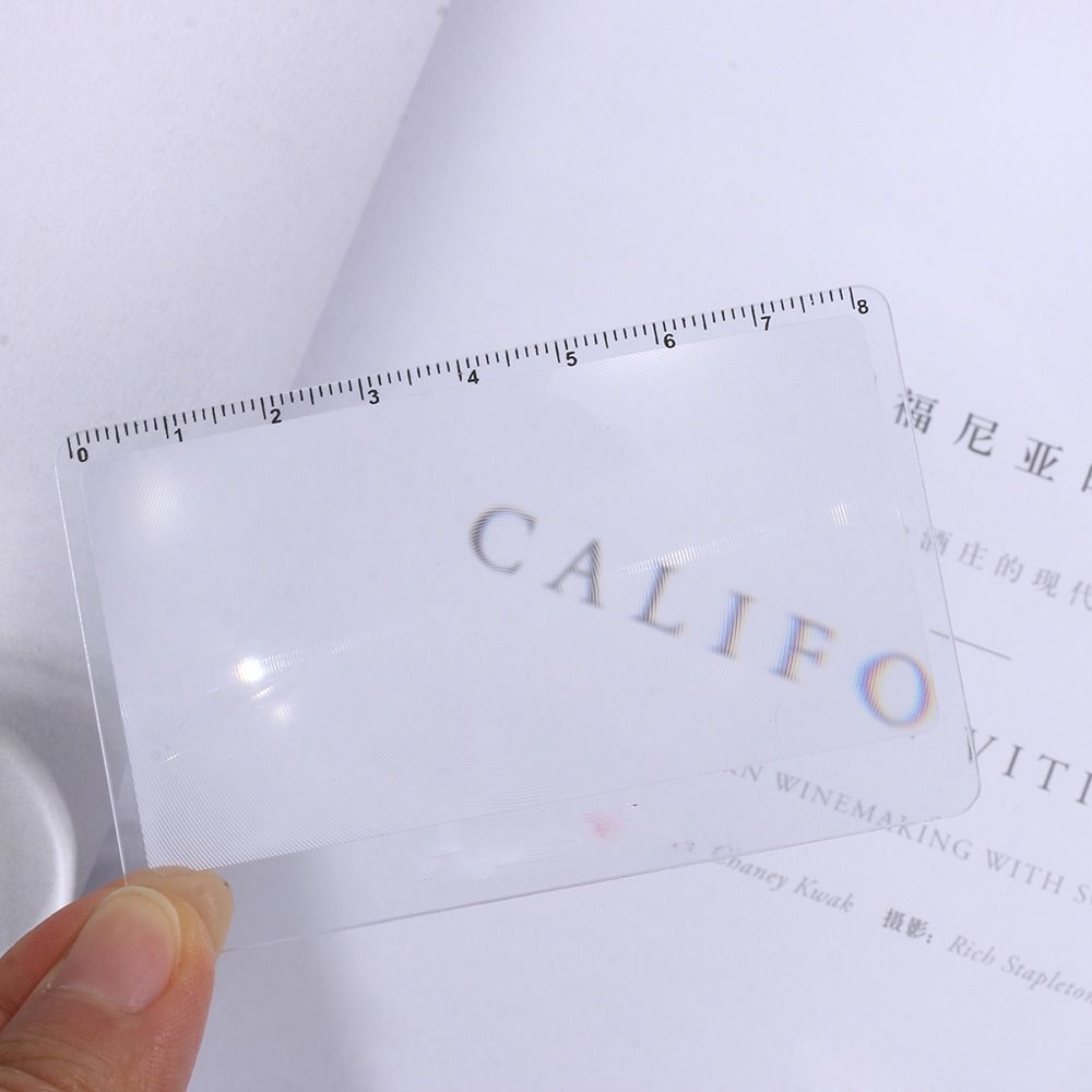 Glasses Lens Card Magnifying Glass 3X Fresnel Lens Outdoor Fire Magnifying Glass Hd Reading Mirror