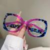 Oversized Sexy Lady Leopard Anti Blue Light Optical Glasses Women Brand Designer Myopia Customize Prescription Eye Glasses Frame