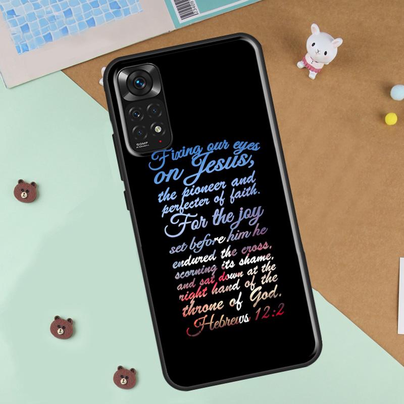 Христианский религиозный чехол для телефона с изображением Иисуса для Xiaomi Redmi Note 12 8 9 10 11 Pro 8T 9S 10S 11S 12S 10A 9C 10C 12C