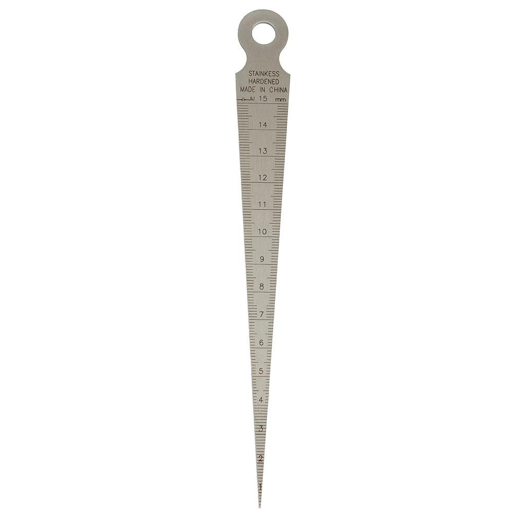 Depth Ruler Ruler Taper Feeler Gauge Gage Stainless steel 1-150mm Silver