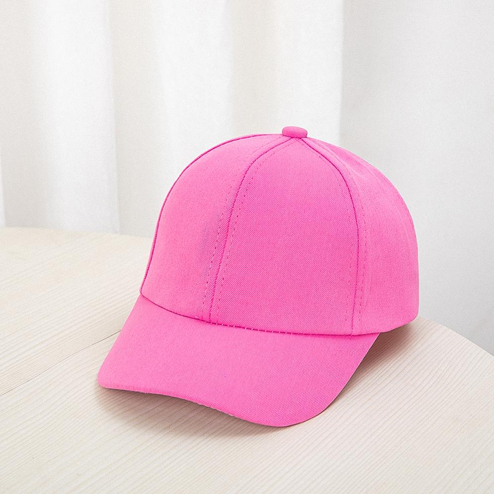 Детская бейсболка для девочек и мальчиков, весенне-летняя детская шляпа от солнца, классические однотонные кепки с козырьком для малышей