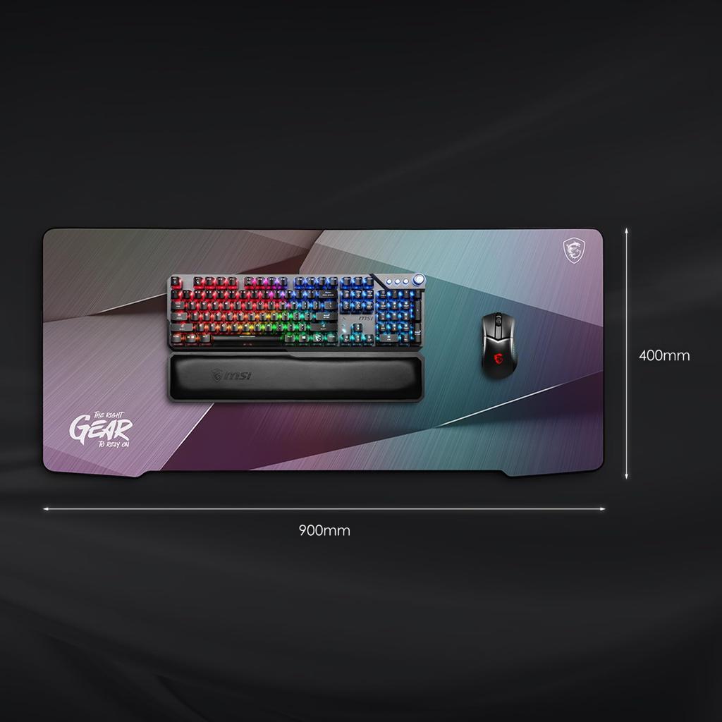 MSI Agility GD72 GLEAM EDITION Light Reflective Special Treatment Resistant Gaming Mouse Pad Agility GD72 GLEAM EDITION MS683 Waterproof/stain