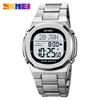 SKMEI 2036 Luxury Digital Wristwatch for Men Waterproof Steel Electronic Mens Watches Countdown Sports Clock 2004 Reloj Hombre