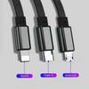 2026 Hot For Renault Hub Caps USB Type-C Fast Charging Cable 3in1 Telescopic Charger For Renault Trafic Clio Laguna 2 Megane 2 3