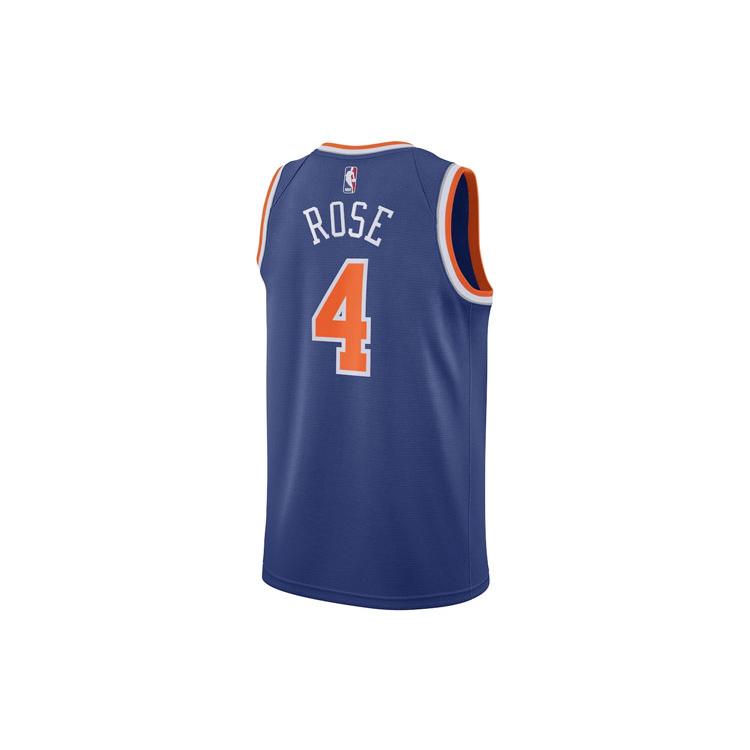 Nike Баскетбольная форма SW Fan Edition City Edition, New York Knicks, Роуз Размер 4 Мужская Синяя CW3675-407