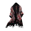 Women Scarf Sun Flower Embroidery Pashmina Cotton Shawls Floral Bandana Scarves