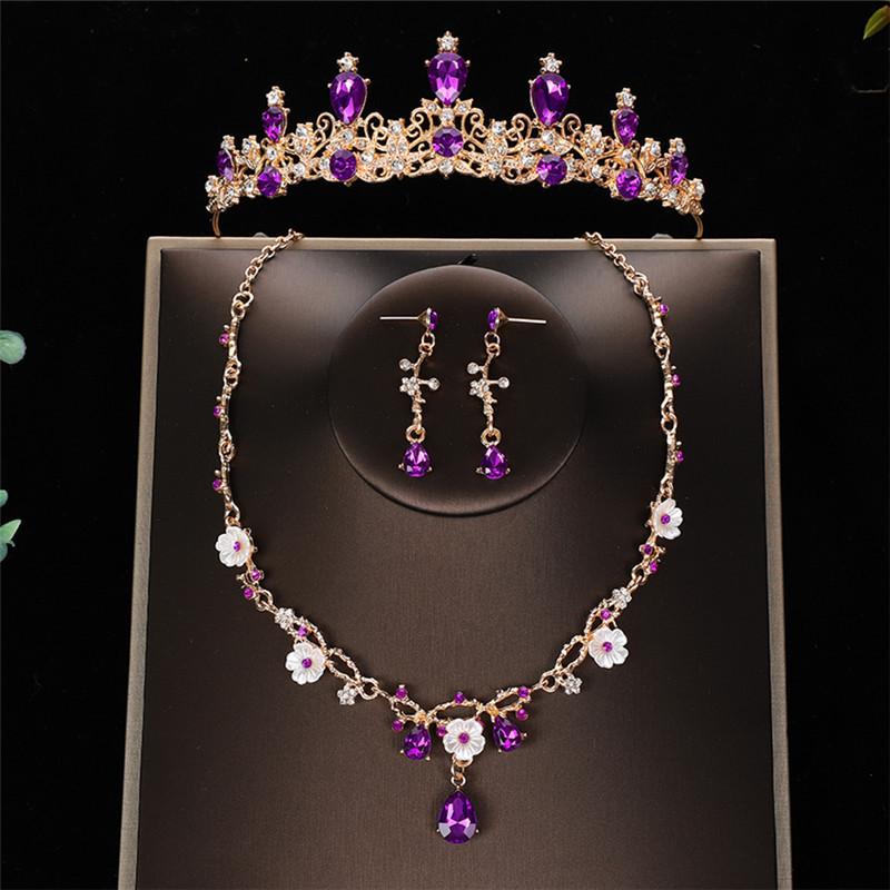 Children's Princess Birthday Crown Set: Includes Crown, Headband, Necklace & Earrings