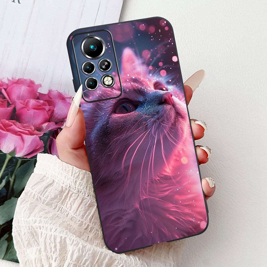 Новый дизайн чехла для телефона для Infinix Note 11 Pro 11S X697 X698 X663 Черный силиконовый мягкий задний чехол для Infinix Note11 11S 11Pro