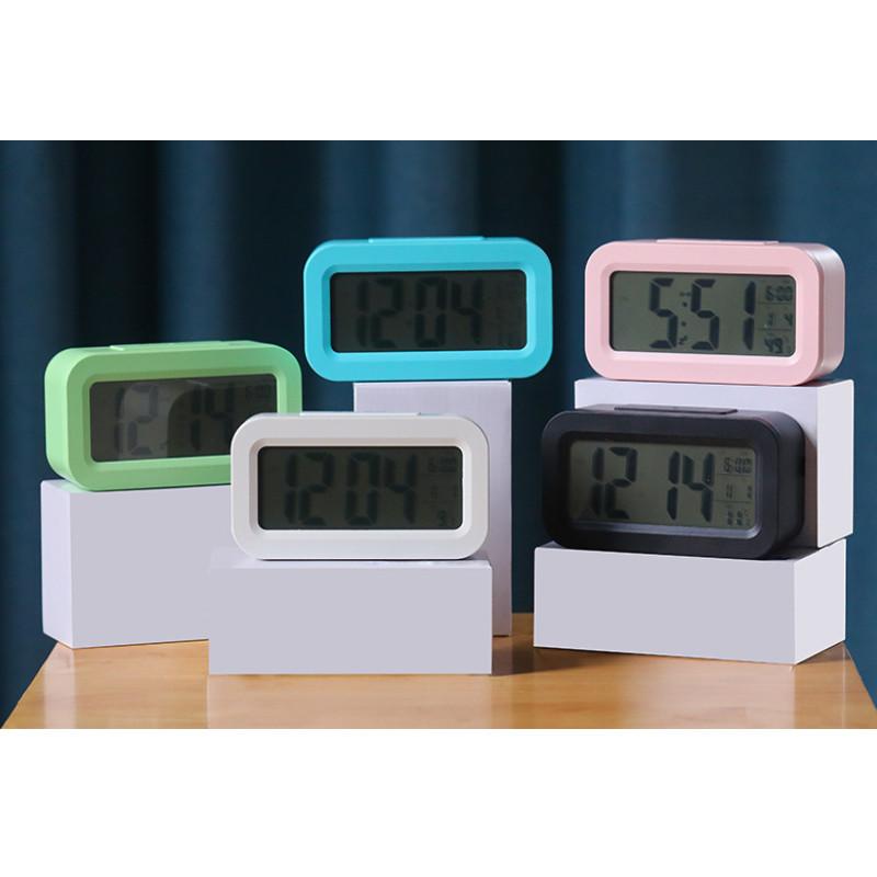 Rechargeable Digital Alarm Clock With Smart Light Sensor Room Gift Decoration