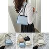 Chic Black White Blue Khaki Small Square Bag 2023 Summer New Fashion Women's Shoulder Bag