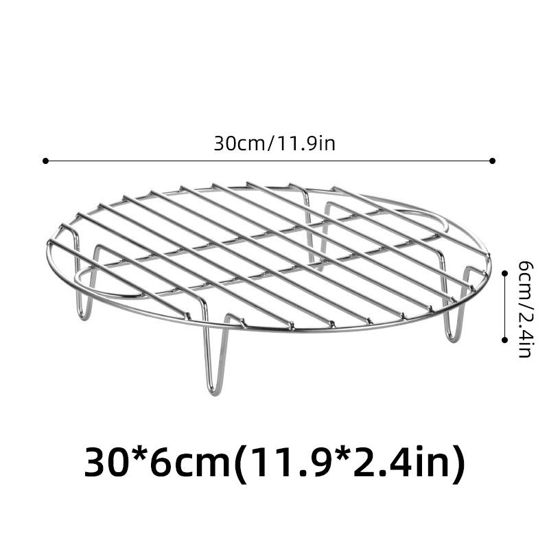 Microwave Oven Empty Grid Stainless Steel  BBQ High Chassis Fried Shelf Bracket Air Fryer Kitchen Cooker Accessories Barbecue