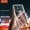 HotFire Phone Case for Xiaomi 14, Xiaomi 14 Protective Cover, Shockproof Silicone Upgraded Camera Lens Personalized Full Coverage Frame - Transparent