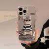 Applicable To 13promax Sunglasses Cat 14 Apple IPhone 16 Mobile Phone Case 11 Trendy Cool Funny 15 Electroplated Mirror Surface