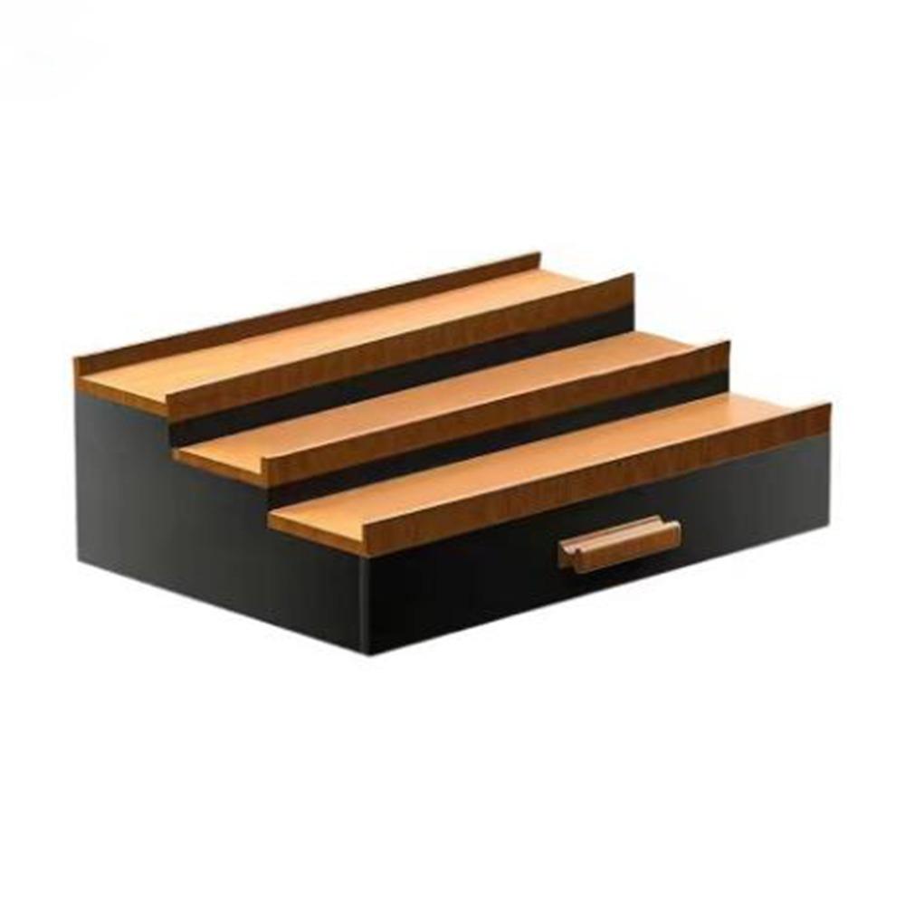 Large Capacity 3 Tier Cologne Display Stand Stepped Type Perfume Display Rack Living Room