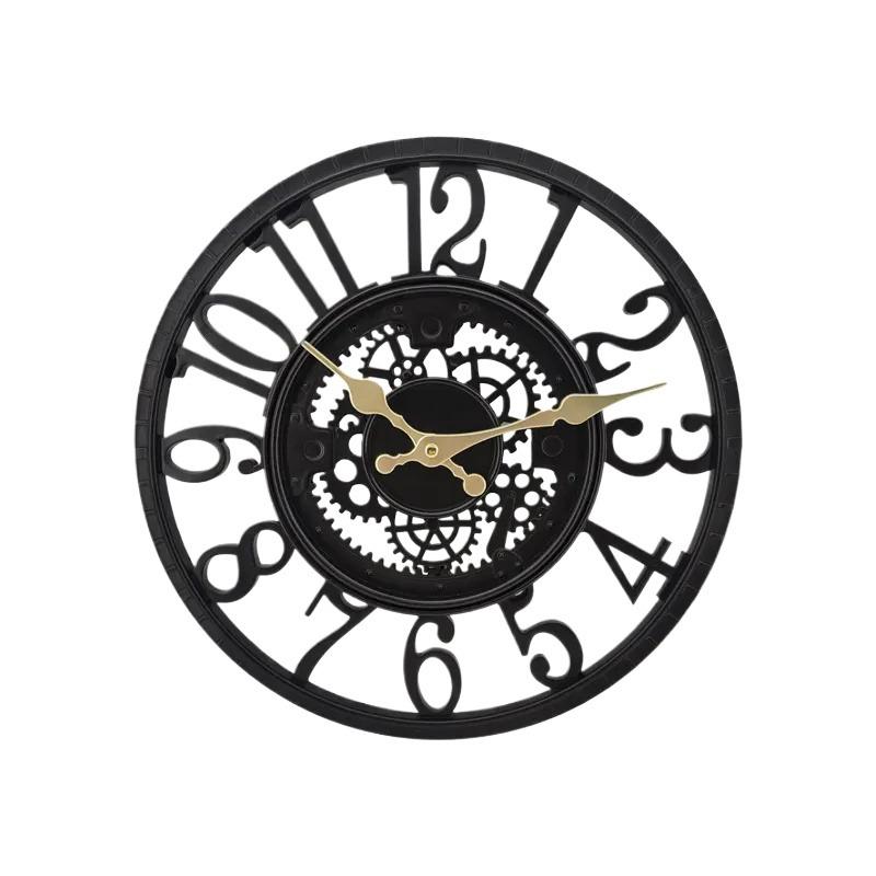 Outdoor Resin Wall Clock Waterproof, 12 Inch Silent Non Ticking Clock Decorative Clock for Patio, Garden, Pool or Living Room