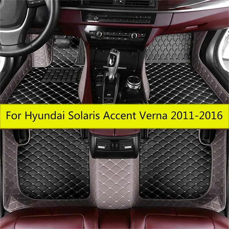Для Hyundai Solaris Accent Verna 2016 2015 2014 2013 2012 2011 Автомобильные коврики Ковры Аксессуары для интерьера Ковер Запасные части