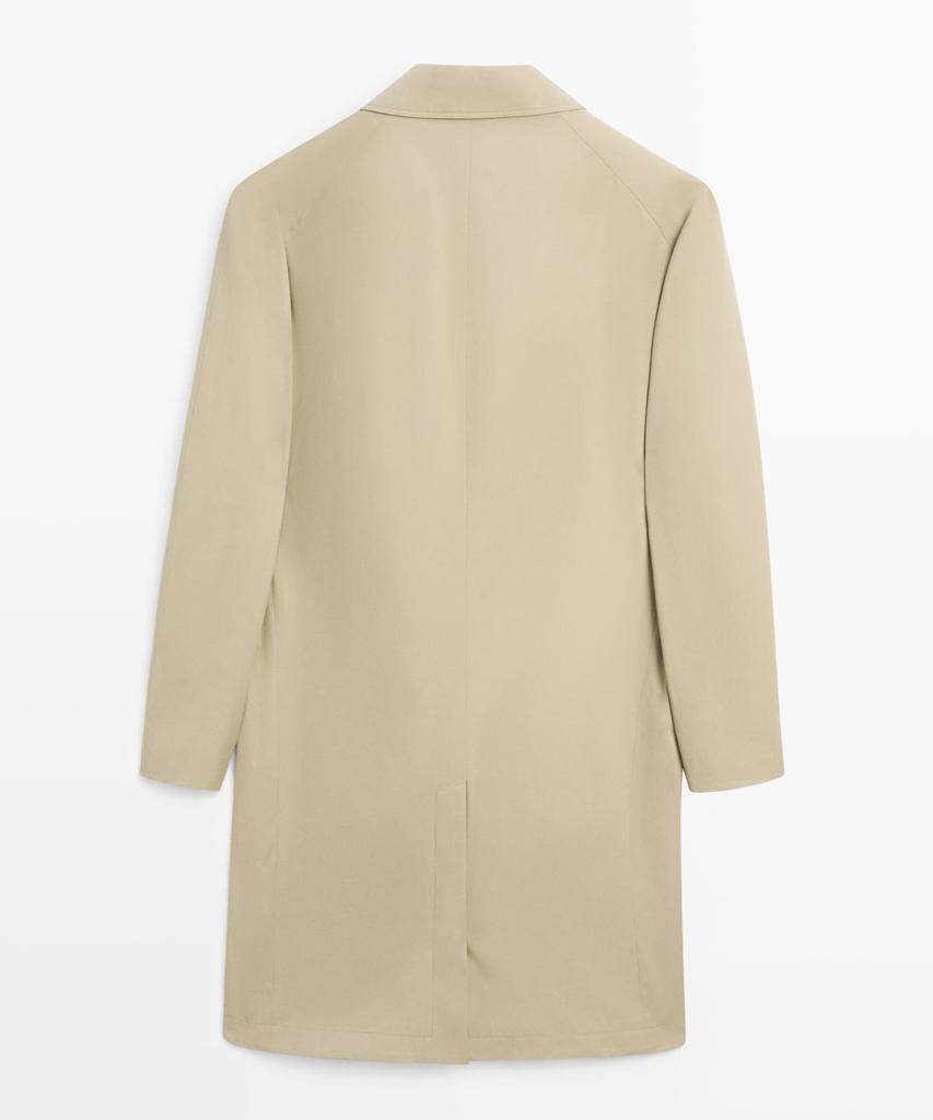 Легкий хлопковый тренч Massimo Dutti